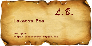 Lakatos Bea névjegykártya